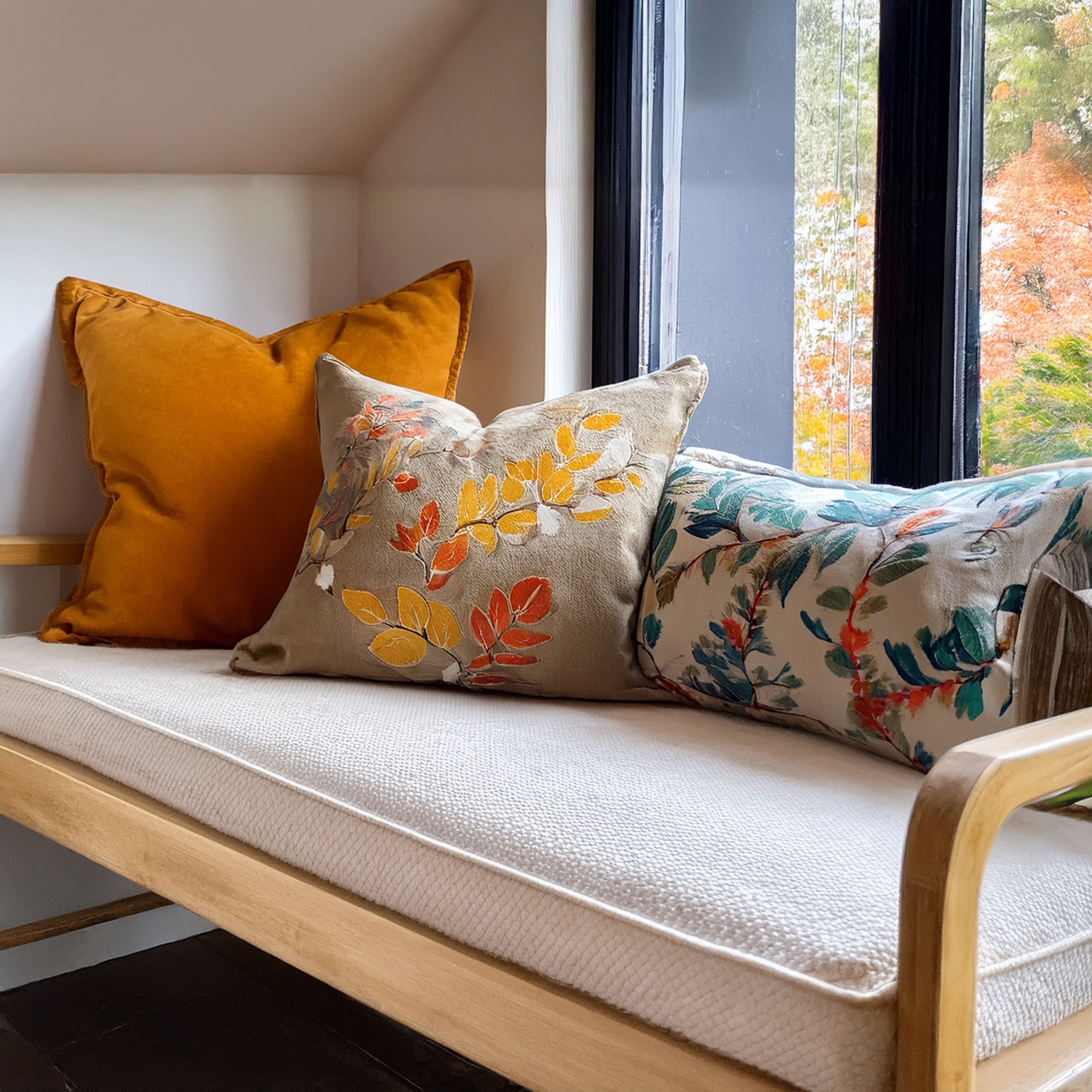 Custom 5 Inch (12.5cm) Rectangular Foam Bench, Seat & Sofa Cushions | Made to Measure in Cotton Velvet, Linen or Organic Cotton for Indoor & Outdoor Furniture-4