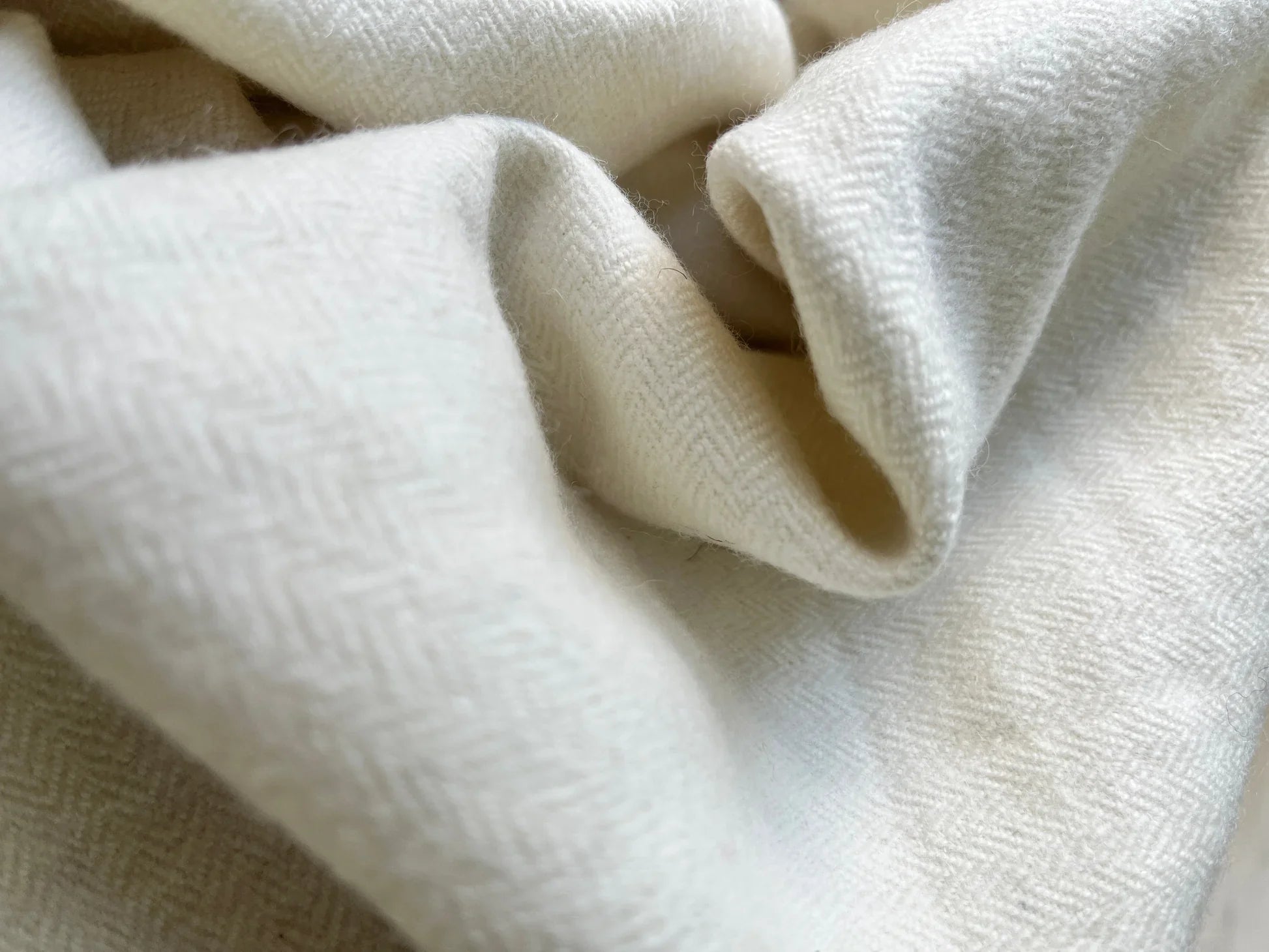 100% Merino Wool Fabric | 107cm Wide | Greige Finish | Soft & Warm-1